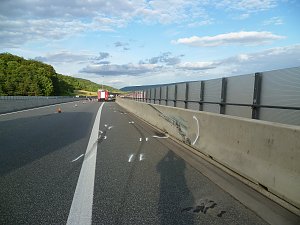 Unfall auf der Autobahn