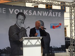 AfD-Wahlkampf in Sondershausen