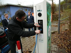 Lades&auml;ule in Betrieb genommen