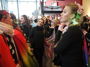 Empfang im Foyer am Rosenmontag
