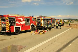 Ein Toter bei Unfall auf der A 38
