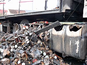 Lkw-Brand Jecha