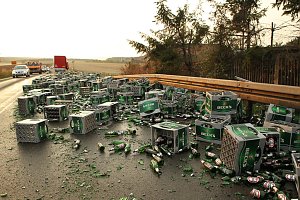 Bierlaster verungl&uuml;ckt