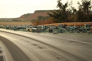 Bierlaster verungl&uuml;ckt