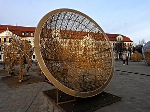 Installation vor dem Magdeburger Dom