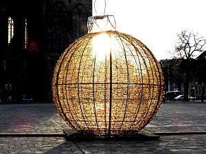 Installation vor dem Magdeburger Dom