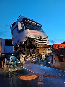 LKW-Bergung bei Oberspier