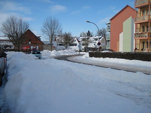 Schneechaos in Leinefelde