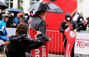Start zur zweiten Etappe der Deutschland Tour