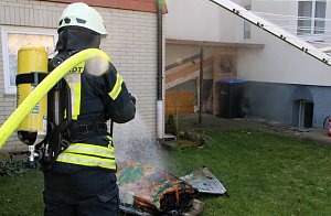 Kellerbrand in der Schillerstra&szlig;e