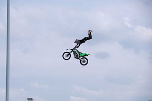 Peter Blei unterwegs auf der Erfurter Automobilmesse