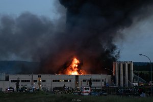 Impressionen vom Brandort in Bleicherode