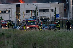 Impressionen vom Brandort in Bleicherode