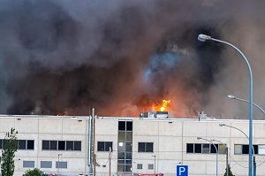 Impressionen vom Brandort in Bleicherode
