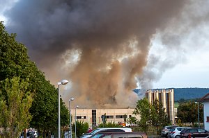 Impressionen vom Brandort in Bleicherode