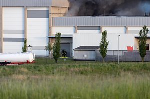 Impressionen vom Brandort in Bleicherode