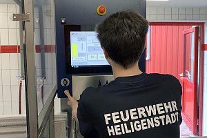Neue Schlauchanlage arbeitet 