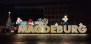 Peter Blei unterwegs in Magdeburg