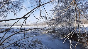 Winterimpressionen, aufgenommen an der Wipper