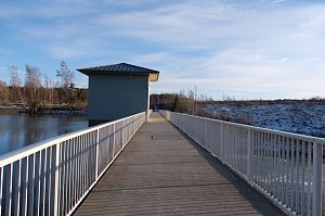 Peter Blei unterwegs an der Hasselvorsperre