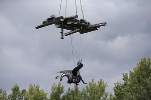Drachen-Alarm am Sundh&auml;user Kiesteich