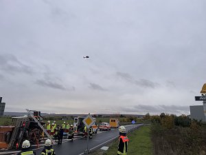 Unfall auf dem Autobahnzubringer