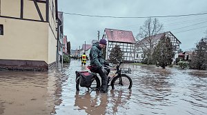 Wassermassen in Windehausen, Dezember 2023