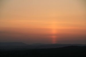 Sonnenuntergang - fotografiert vom Hainer Berg