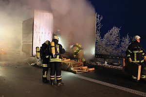 Lkw Brand auf der A38