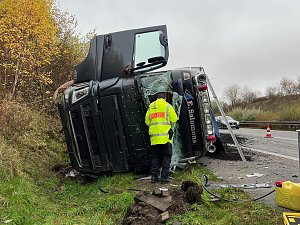 LKW Unfall auf der A38