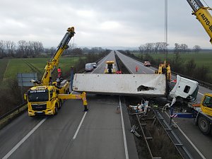 Bergung an der Unfallstelle