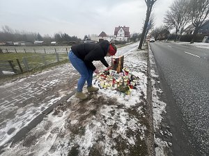 Gro&szlig;e Anteilnahme an der Unfallstelle