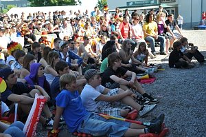 Public Viewing auf den Petersberg