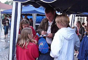 Athletenpr&auml;sentation des 15. Sparkassenmeetings 