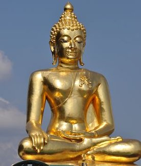 Bild: Buddha im Goldenen Dreieck (Golden Triangel), dem Grenzgebiet von Laos, Burma und Thailand. 