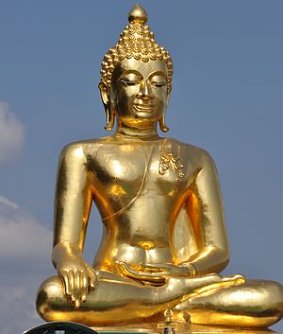 Buddha im Goldenen Dreieck (Golden Triangel), dem Grenzgebiet von Laos, Burma und Thailand.  (Foto: Bildrechte Raban Graf von Westphalen)