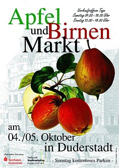 Birnen und Apfel-Markt (Foto: Stadtmarketing Duderstadt)