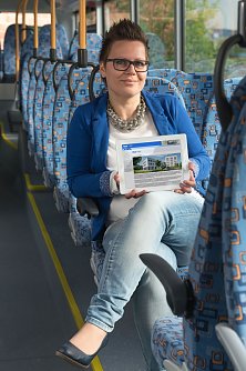 Kostenlos surfen beim Busfahren (Foto: Eichsfeldwerke)