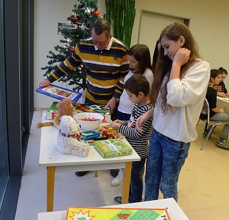 Walter Klose mit Aldion und seinen Schwestern (Foto: Werner Probst)