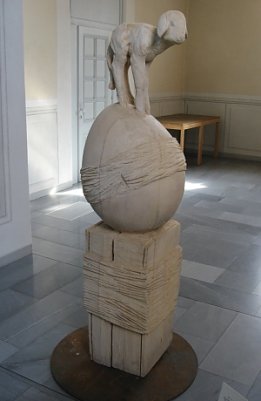 Ei-Lamm-Skulptur (Foto: Daniela Merten)