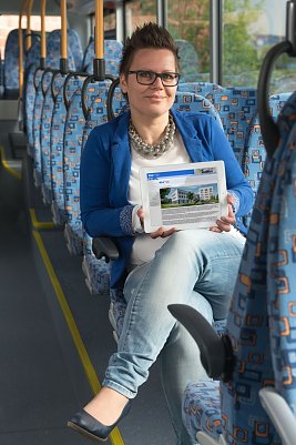Kostenlos surfen beim Busfahren (Foto: Eichsfeldwerke)