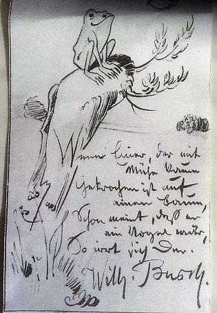 Bild: Brief von Wilhelm Busch