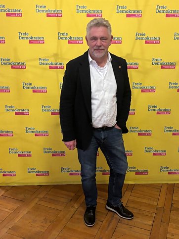 Bild: Steffen Hildebrandt auf dem Landesparteitag