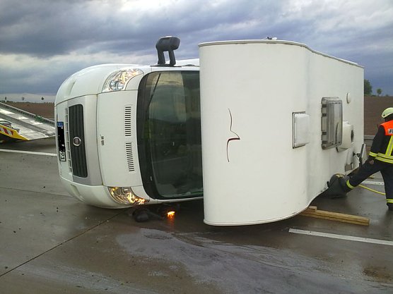 Umgekippt (Foto: Polizei)