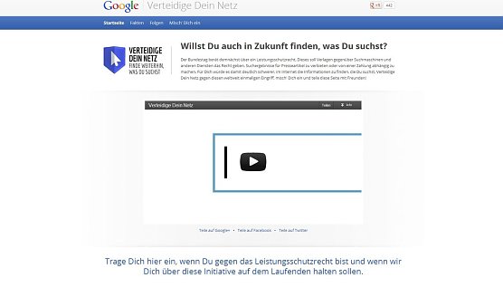 Die Googleseite (Foto: nnz)