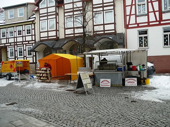 Marktstände in Worbis (Foto: Ilka Kühn) Marktstände in Worbis (Foto: Ilka Kühn)