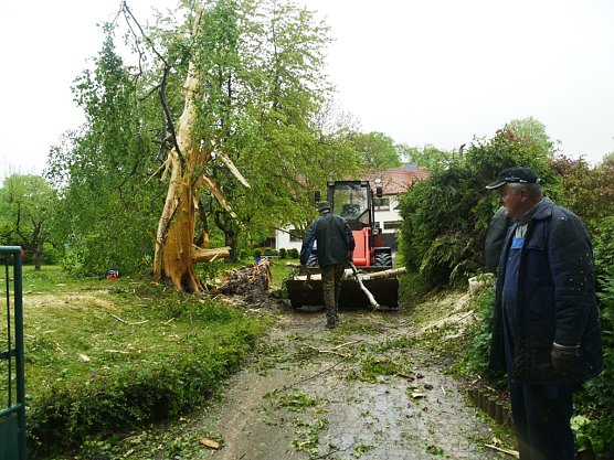 Blitzeinschlag in Beuren (Foto: Ilka K&uuml;hn)