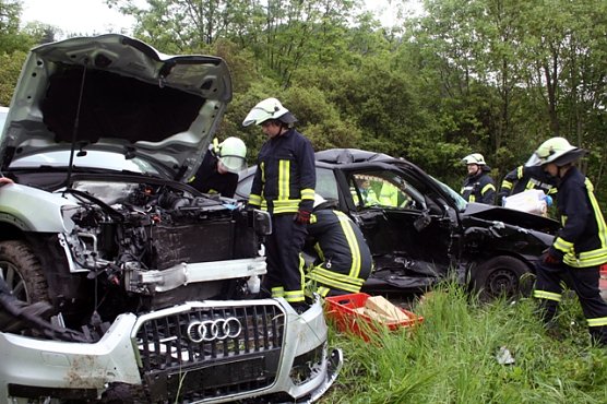 Unfall bei Heiligenstadt (Foto: Alexander-Raphael Beck)
