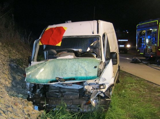 In die B&ouml;schung gekracht (Foto: API)