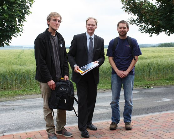 Neue Praktikanten im Naturpark (Foto: Uwe M&uuml;ller)